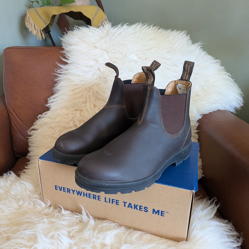 Brown Leather Chelsea Boots